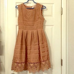 Used Chichwish Ardor Dress Size Medium Dusty Pink